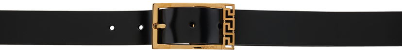 Pojasevi Versace Black Greca Leather 3 CM Belt Crna | 1015105_1A08779