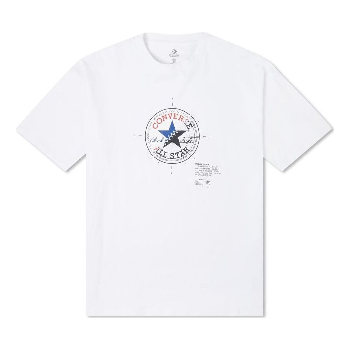 Majica kratkih rukava Converse Chuck Anatomy Graphic Oversized T-Shirt Bijela | 10024359-A01, 0