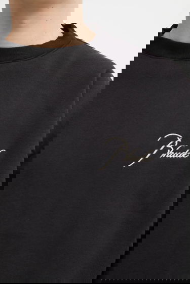 Dukserice Rhude Classique Crewneck Script Logo Sweatshirt Crna | RHFW25ST06012, 3