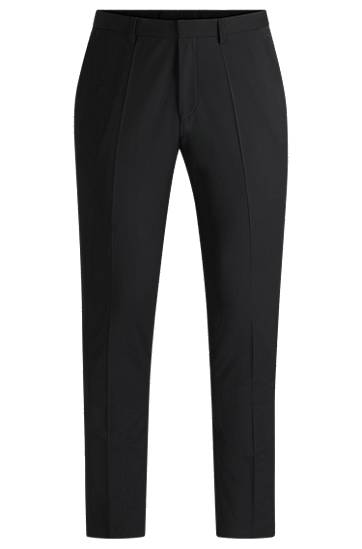 Hlače BOSS Extra Slim Fit Super Flex Trousers Crna | 50446520