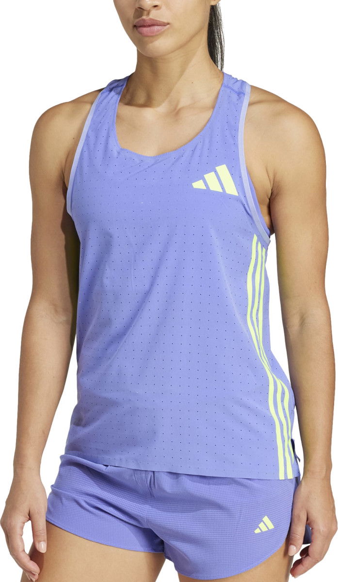 Majica bez rukava adidas Performance Adizero Tank Top Ljubičasta | it4561