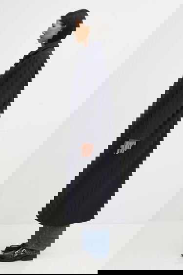 Kaputi A.P.C. Long Wool Blend Coat Gaia Tamnoplava | WVBEB.F01533, 1