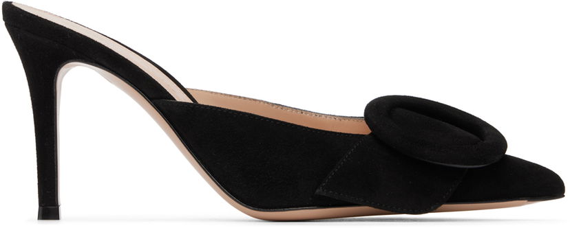 Tenisice i cipele Gianvito Rossi Portofino 85 Suede Mules Crna | G95451-85RIC-CAM