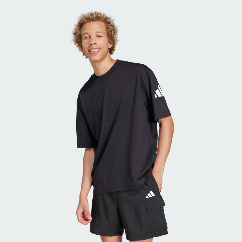 Majica kratkih rukava adidas Performance Loose Fit Logo T-Shirt Crna | JF3615