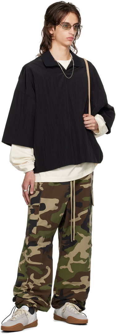 Polo majica Fear of God ESSENTIALS Logo Patch Polo Crna | 186BT244120F, 4