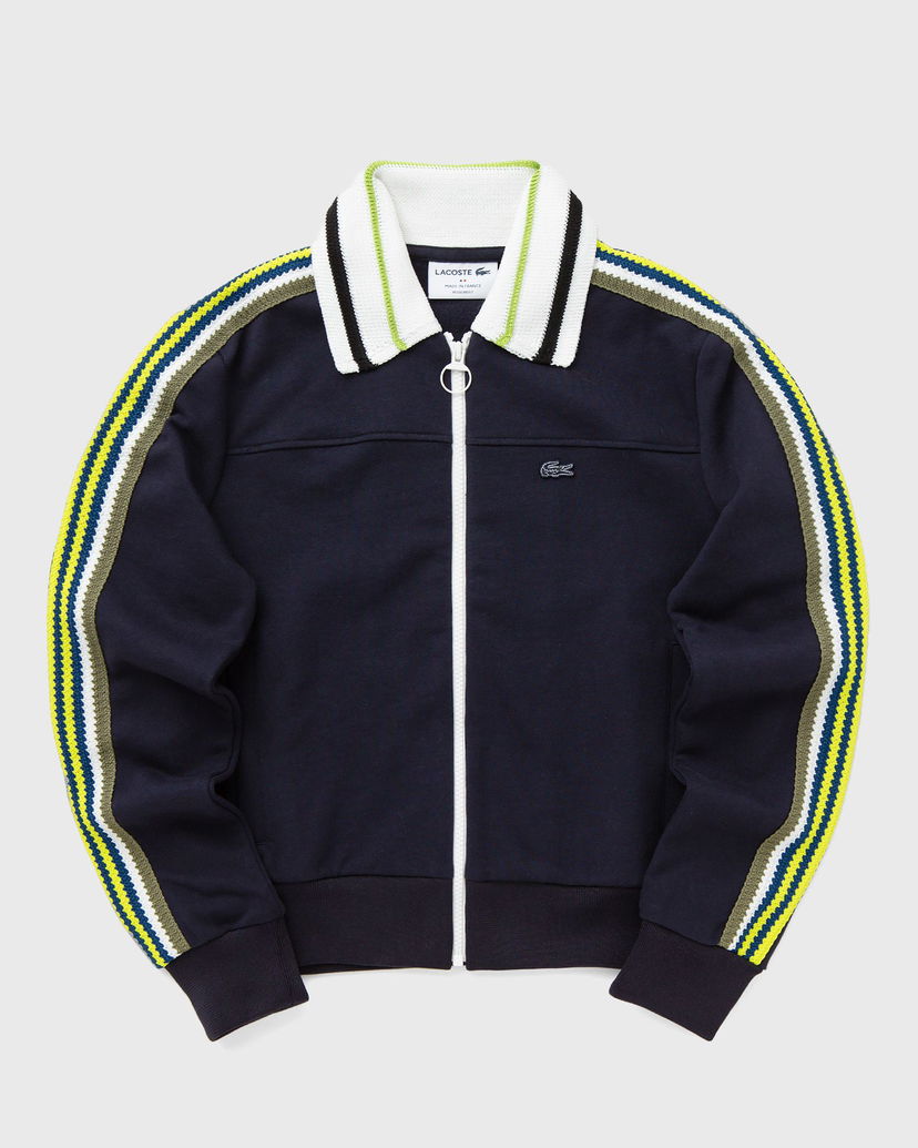 Bomber jakna Lacoste Multicolor Striped Track Jacket Plava | SF2656-I2K