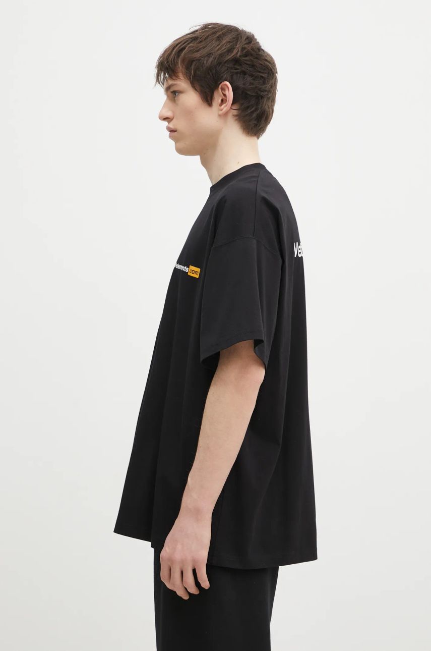 Majica kratkih rukava VETEMENTS Black '.Com' T-Shirt Crna | UA66TR750B, 1