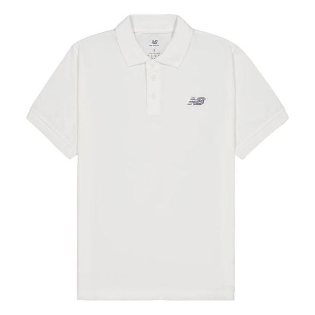 Polo majica New Balance Cotton Polo Bijela | MT41503-WT