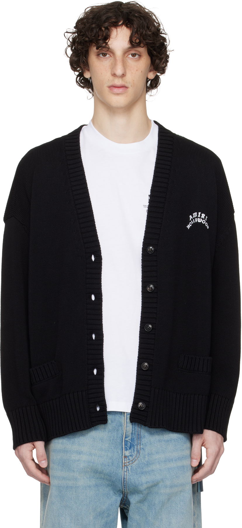 Džemper AMIRI AMIRI Hollywood Cardigan Crna | AWKNCD1027