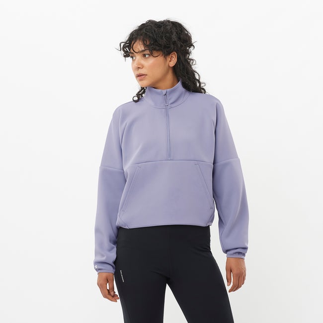 Džemper Salomon Shakeout Half Zip Pullover Ljubičasta | LC2418100