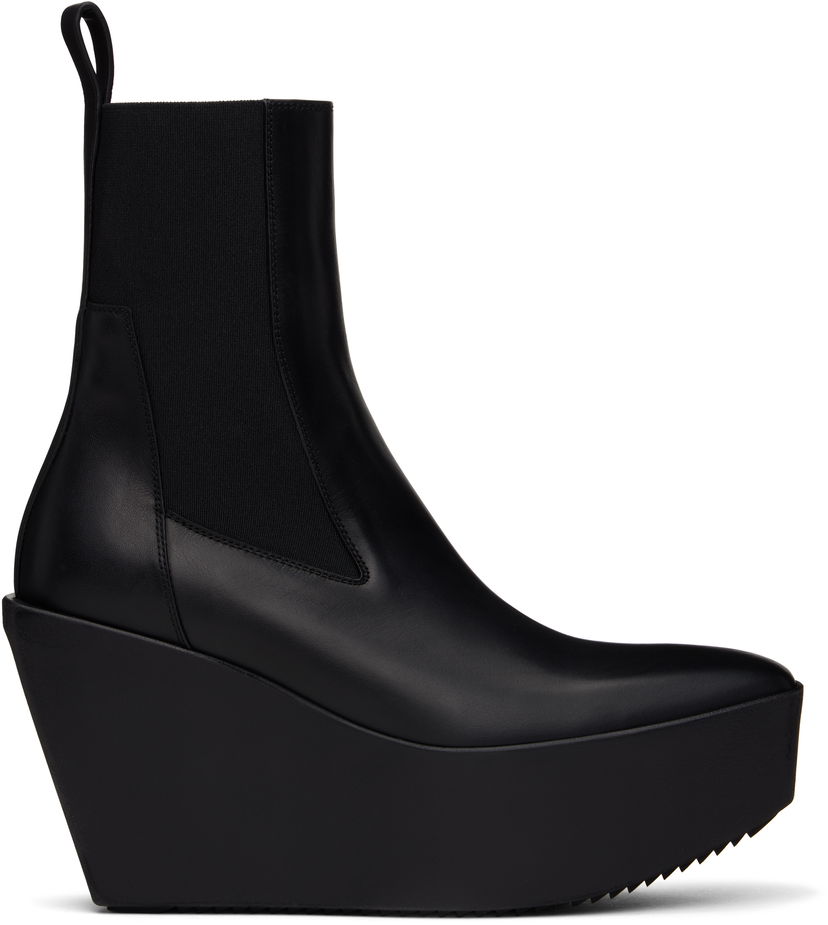 Odjeća Rick Owens Rick Owens Hollywood Sliver Platform Beatle Boots Crna | RP01E7851 LOO