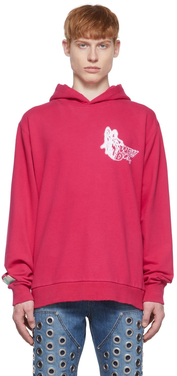 Dukserice We11done Cotton Hoodie Ružičasta | WD-TH1-22-549-U-HP