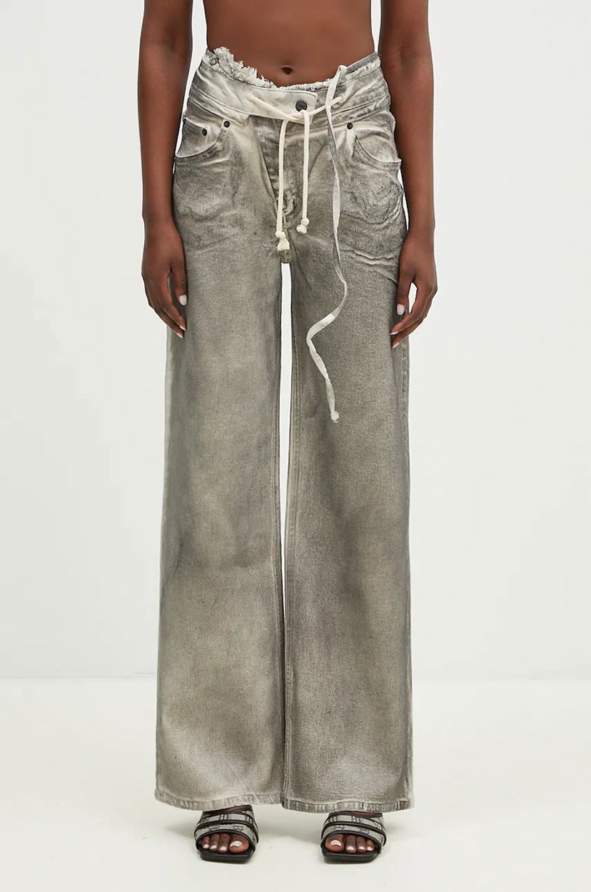Jeans Ottolinger Ottolinger Double Fold Pants Siva | 1170803921