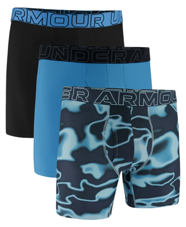 Bokserice Under Armour Performance Tech Mesh 6" Print Boxerjock - 3 Pack Višebojno | 1383885-494, 0