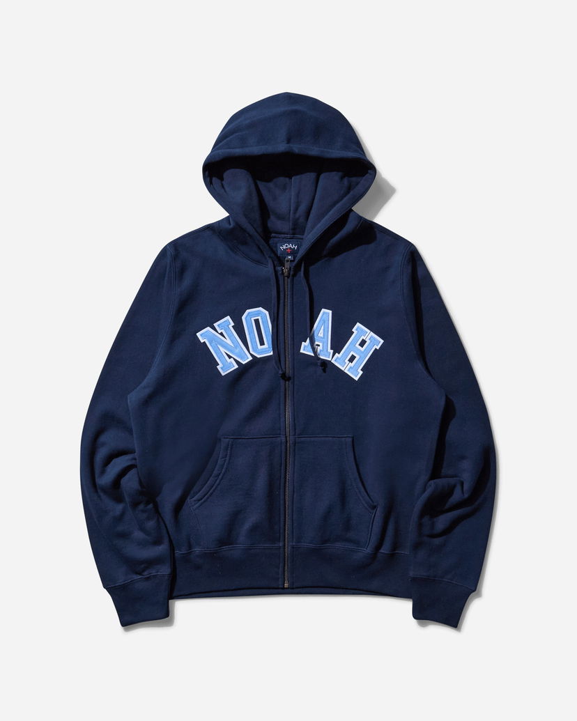 Dukserice Noah Arch Appliqué Zip-Up Hoodie Tamnoplava | SS194SS25 NVY
