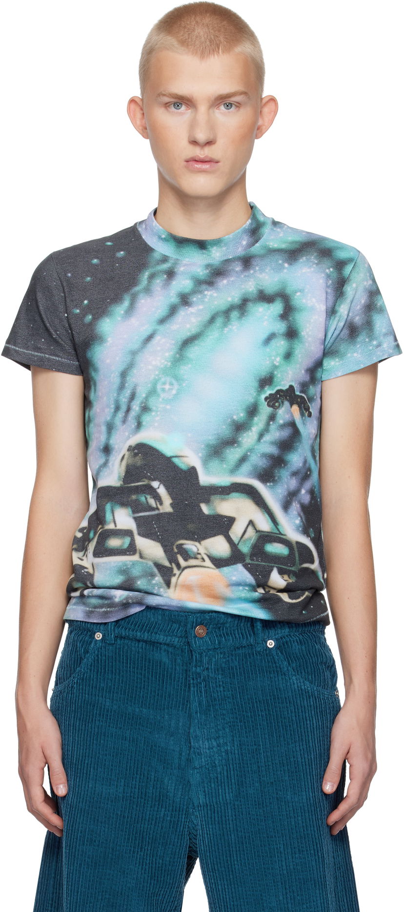 Majica kratkih rukava ERL ERL Space Graphic T-Shirt Plava | ERL09T003