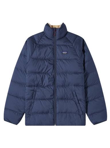 Pernata jakna Patagonia Reversible Silent Down Jacket Tamnoplava | 20670-NENA