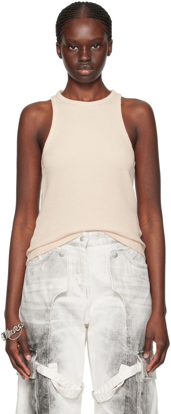 Majica bez rukava Acne Studios Patch Tank Top Bež | CL0264-