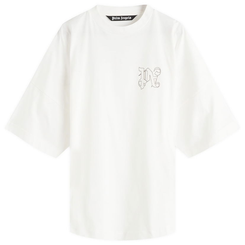 Majica kratkih rukava Palm Angels Monogram T-Shirt Bijela | PMAA002F24JER0010303