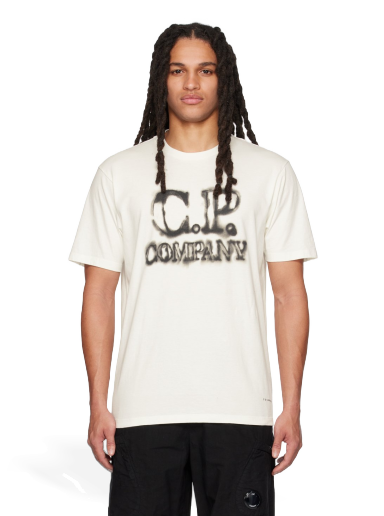 Majica kratkih rukava C.P. Company Blurry T-Shirt Bijela | 14CMTS348A-005431G