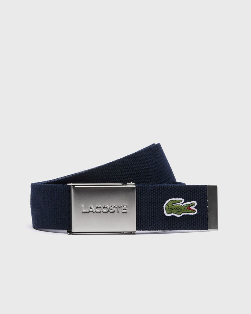 Pojasevi Lacoste Lacoste 40 Woven Strap 110 CM Tamnoplava | RC2012-166