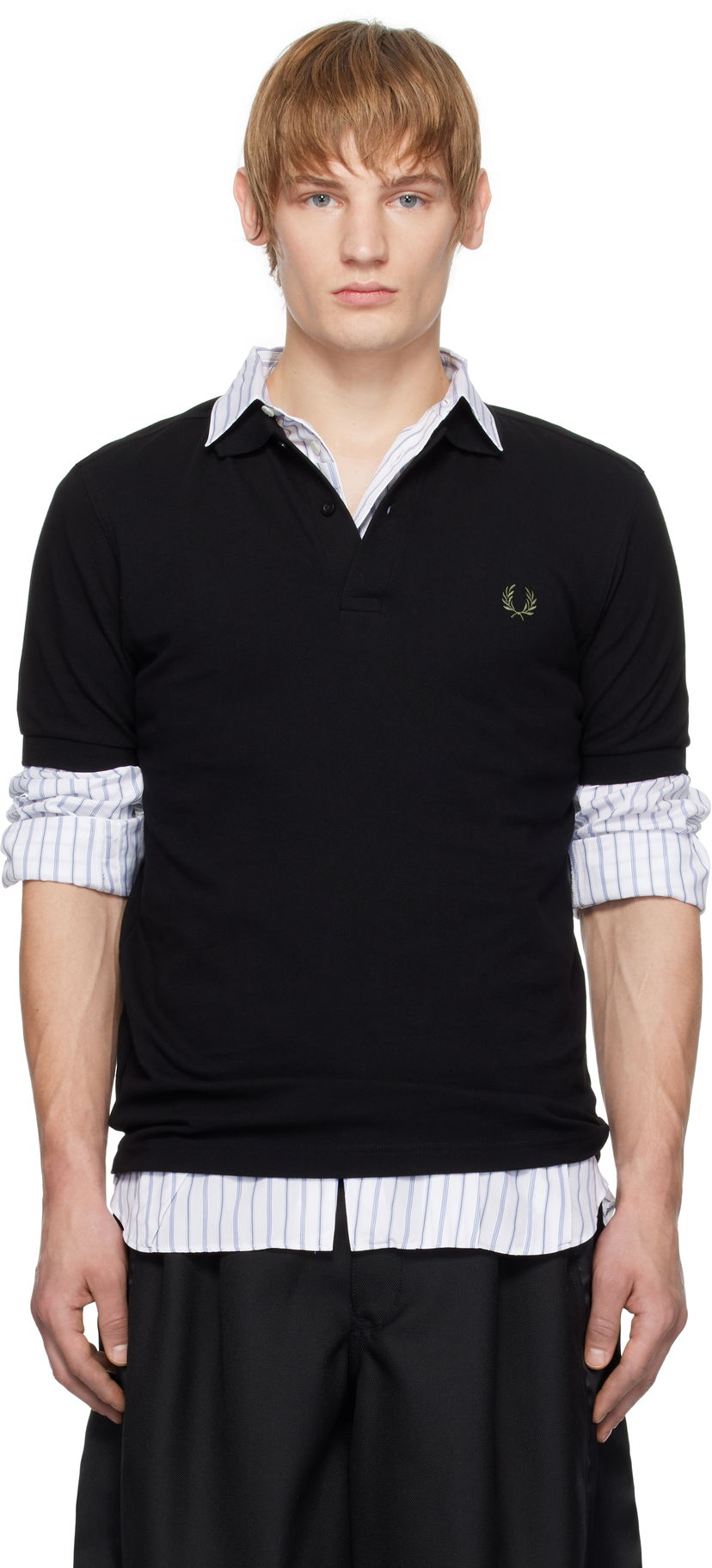 Polo majica Comme des Garçons Shirt Edition 'Freedom Is Energy' Polo Crna | FN-T501-W24