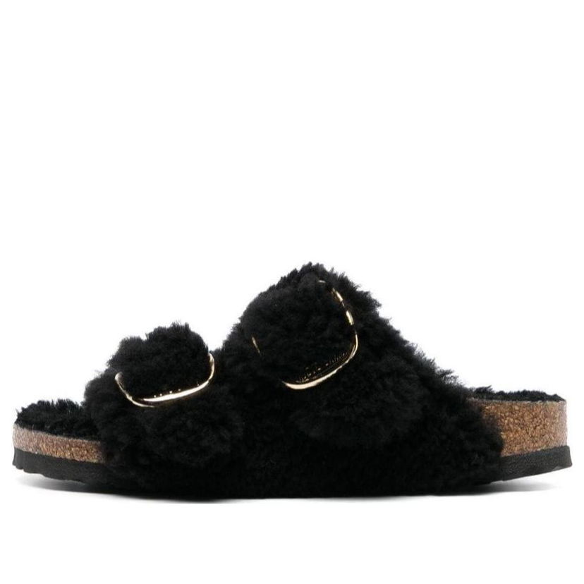 Tenisice i cipele Birkenstock Arizona Big Buckle Shearling Narrow Fit Sandals Crna | 1025920