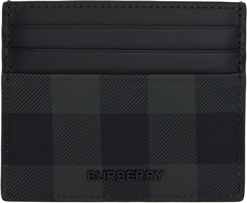 Novčanik Burberry Burberry Sandon Check Card Holder Crna | 8112259