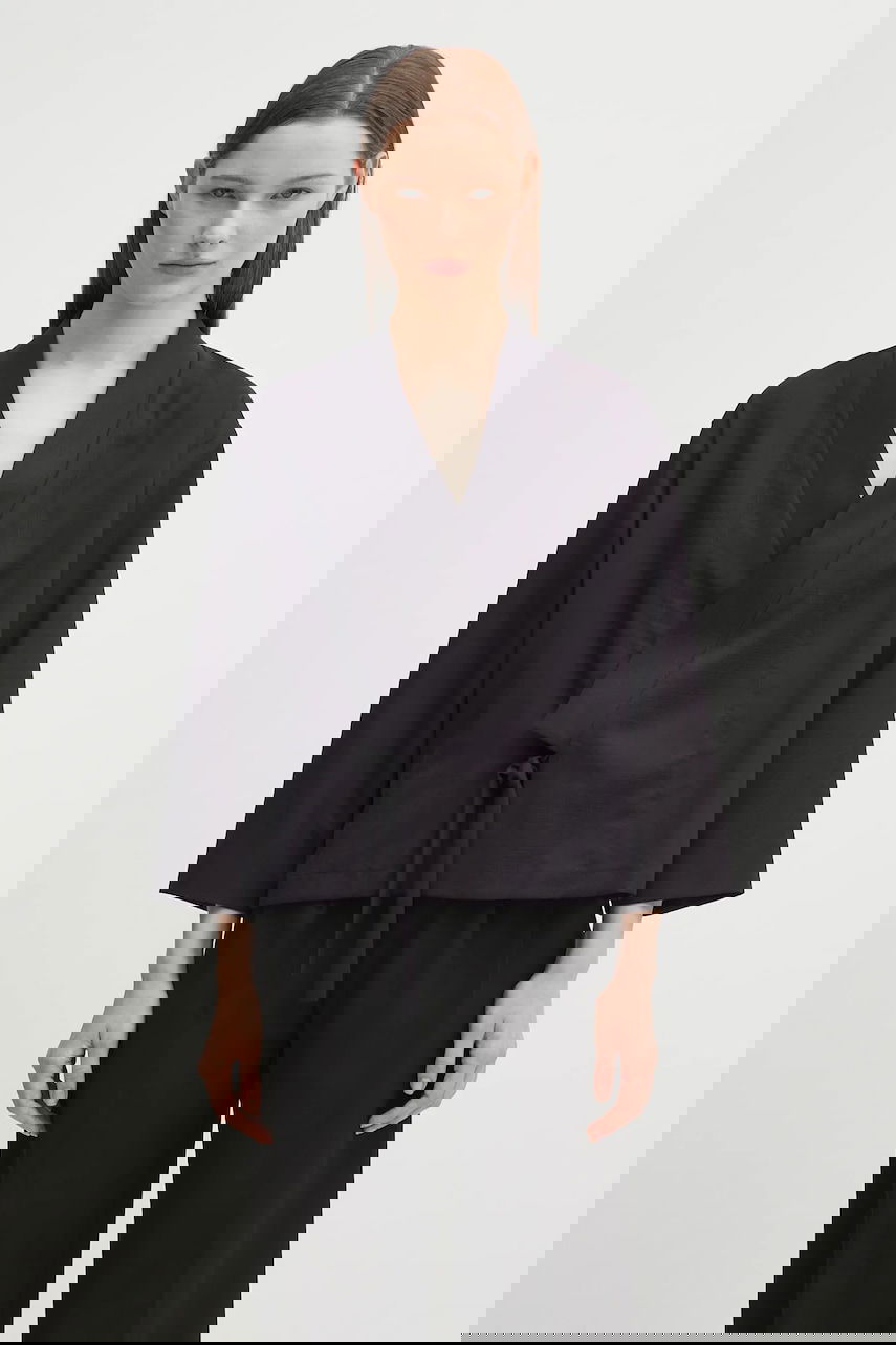 Košulja KENZO Kenzo Weave Kimono Oversize Crna | FF62VE0329ID, 0