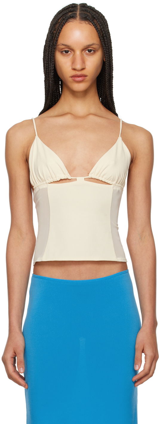 Grudnjak Miaou Miaou Ellie Cutout Tank Top Bež | 7113JRBCRM