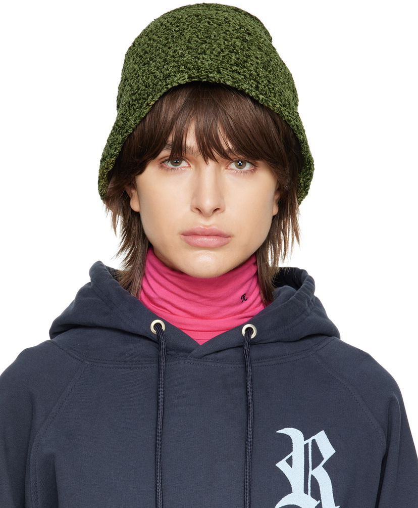 Dukserice BY FAR Fuzzy Bucket Hat Zelena | 23CRROBMLGCHEN