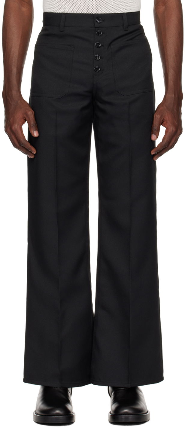 Hlače Courrèges Multiflex Flared Trousers Crna | 124CPA201PL0136
