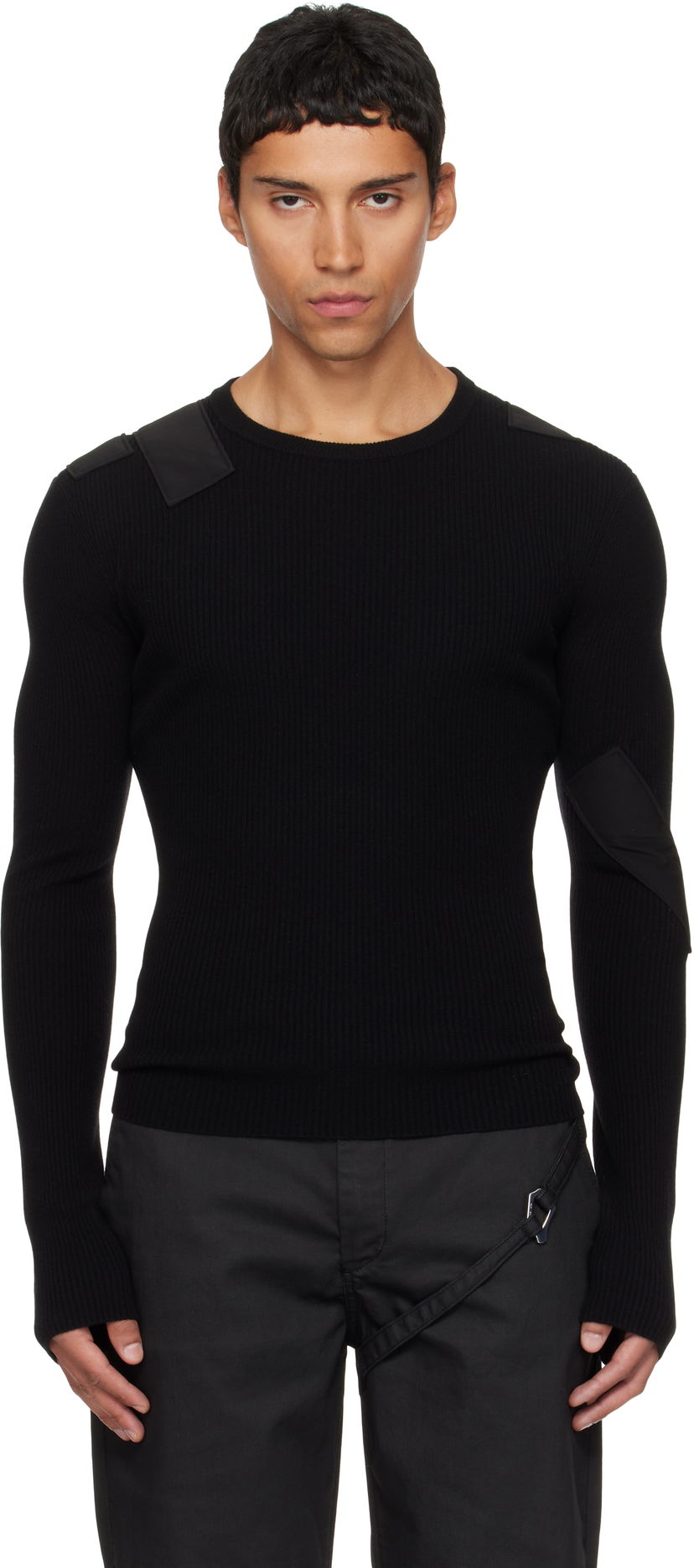 Džemper HELIOT EMIL HELIOT EMIL Glare Knit Sweater Crna | AW25_M_07_080_BLK01