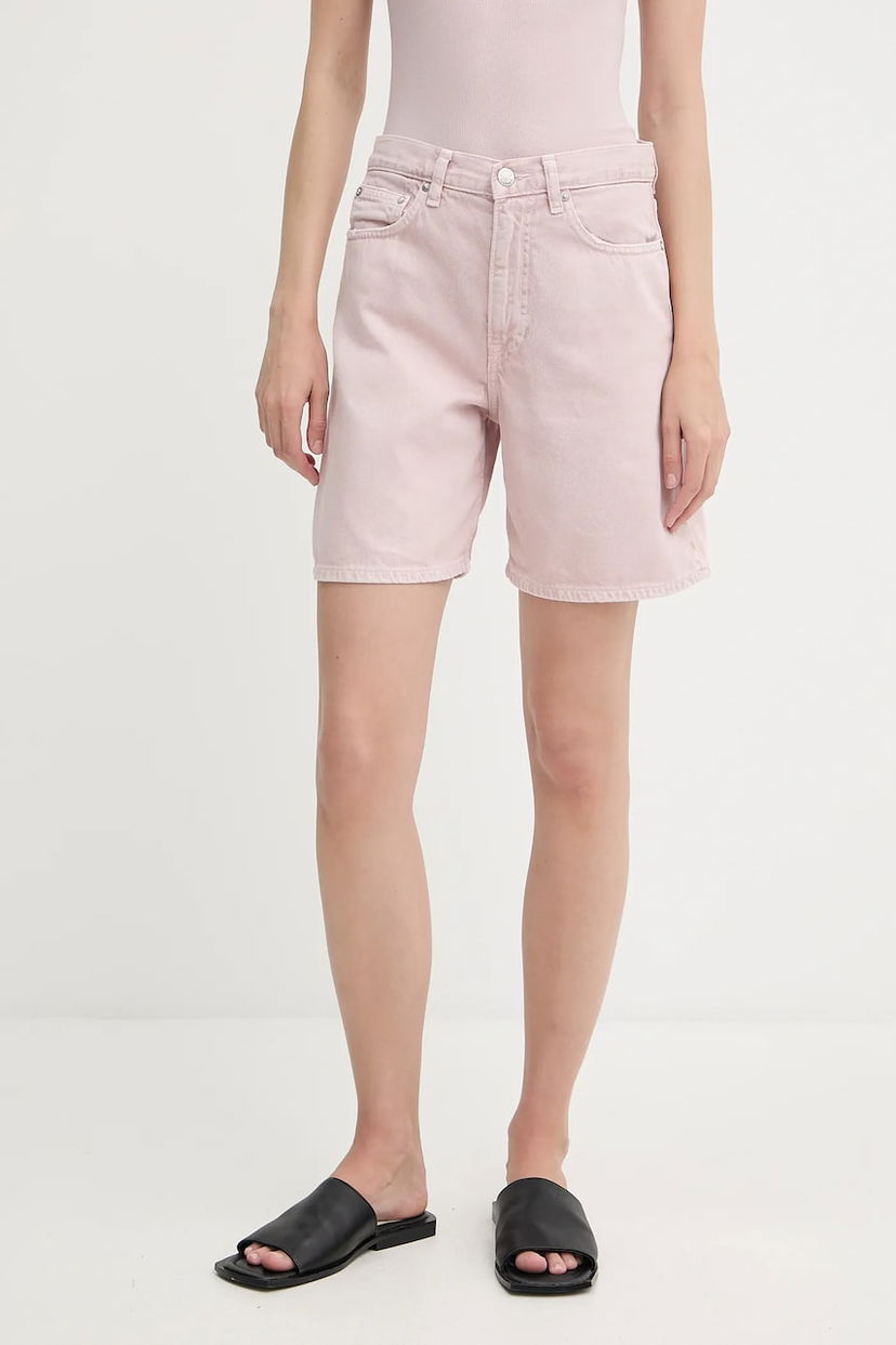 Kratke hlače Samsoe Samsoe Samsoe Samsoe SASHELLY High Waist Shorts Ružičasta | F25200013