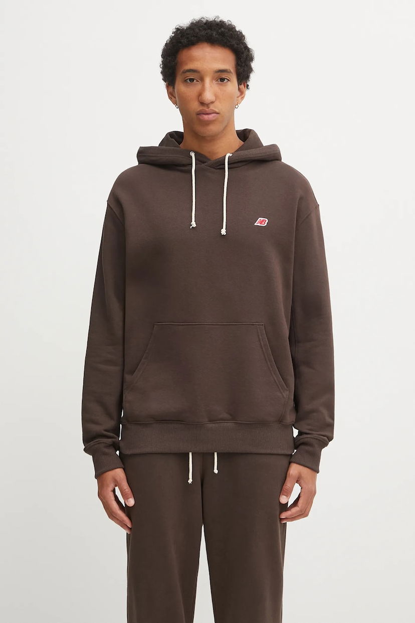 Dukserice New Balance MADE IN USA Core Hoodie Smeđa | MT43546RHE