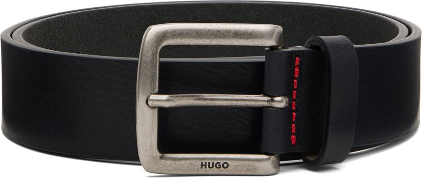 Pojasevi BOSS HUGO Vegetable-Tanned Belt Crna | 50553776