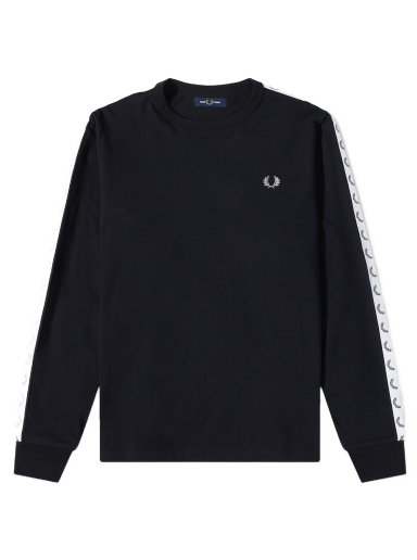 Majica kratkih rukava Fred Perry Taped Logo Tee Crna | M4621-102