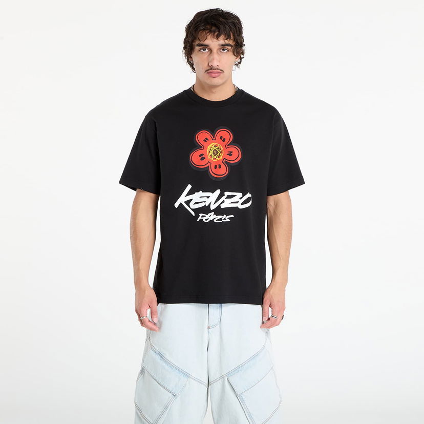 Majica kratkih rukava KENZO KENZO x FUTURA 2000 T-Shirt Crna | FF65TS2654SG.99J