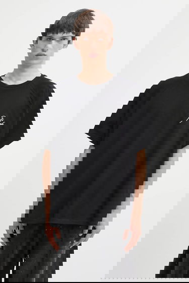 Majica kratkih rukava Rhude Classique Raglan Cotton T-Shirt Crna | RHFW25TT09012, 2