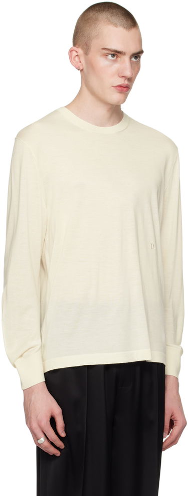 Džemper Helmut Lang Curved Sleeve Sweater Bež | O01HM703, 1