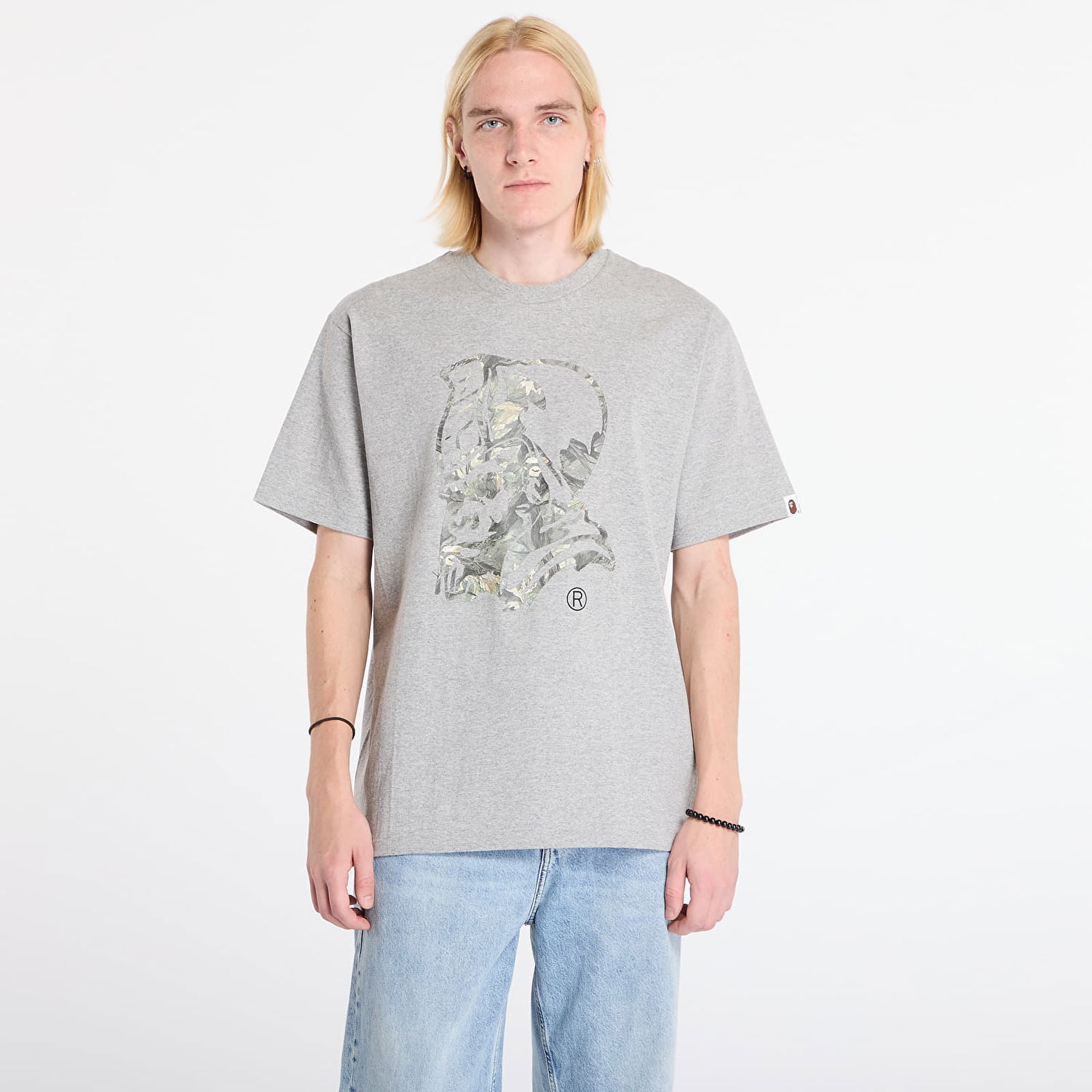 Majica kratkih rukava BAPE Tree Edge Camo General T-Shirt Siva | 001TEL801034MGRA, 0