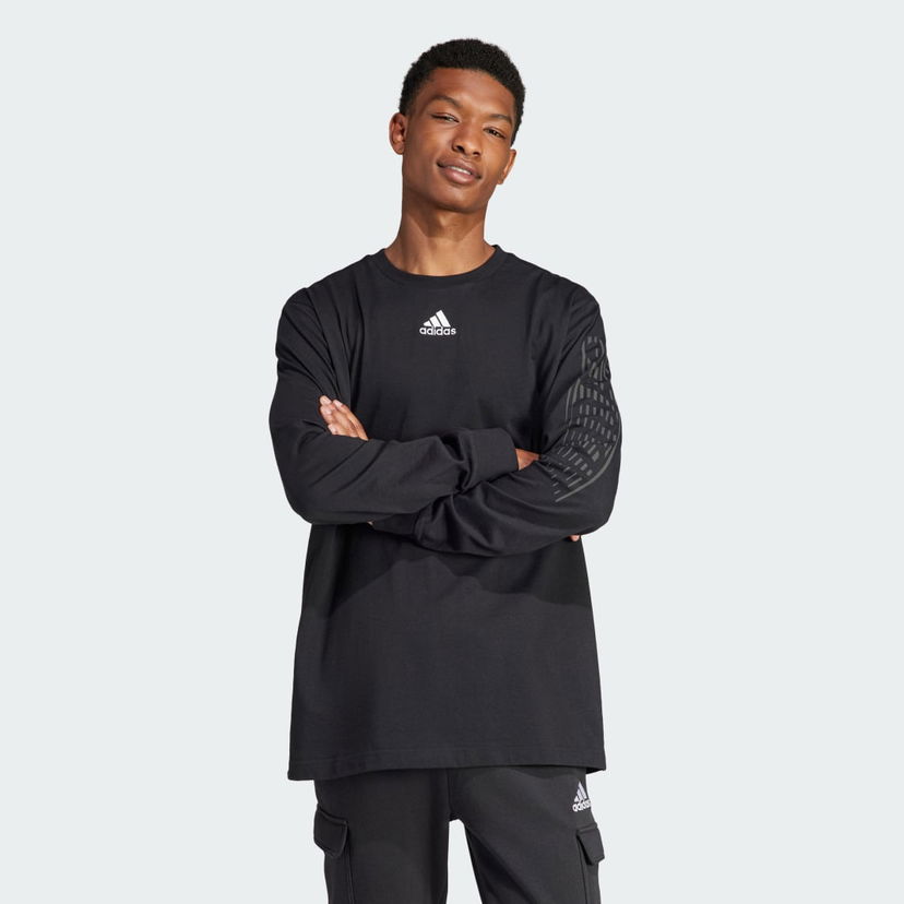 Majica kratkih rukava adidas Performance Sportswear Brand Love Long Sleeve T-Shirt Crna | II3447