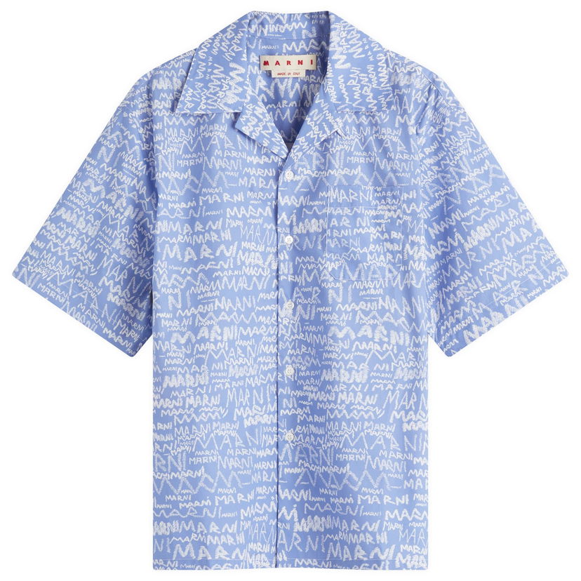 Košulja Marni Marni Pencil Logo Vacation Shirt Plava | CUMU0213A5-UTC464-MPB26
