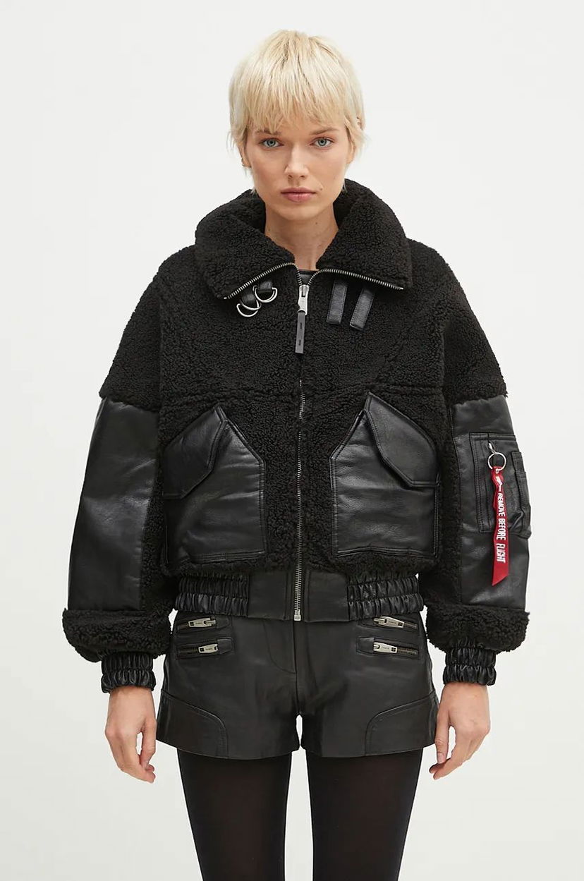 Bomber jakna Alpha Industries Teddy Bomber Jacket Crna | 148001