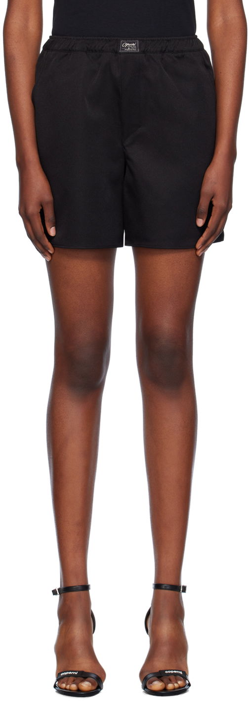 Kratke hlače Coperni Designer Satin Boxer Shorts Crna | COPP92F3004