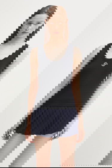 Majica bez rukava Sporty & Rich Sporty & Rich Shrwc Baby Rib Tank Crna | TO081600305BA01, 0