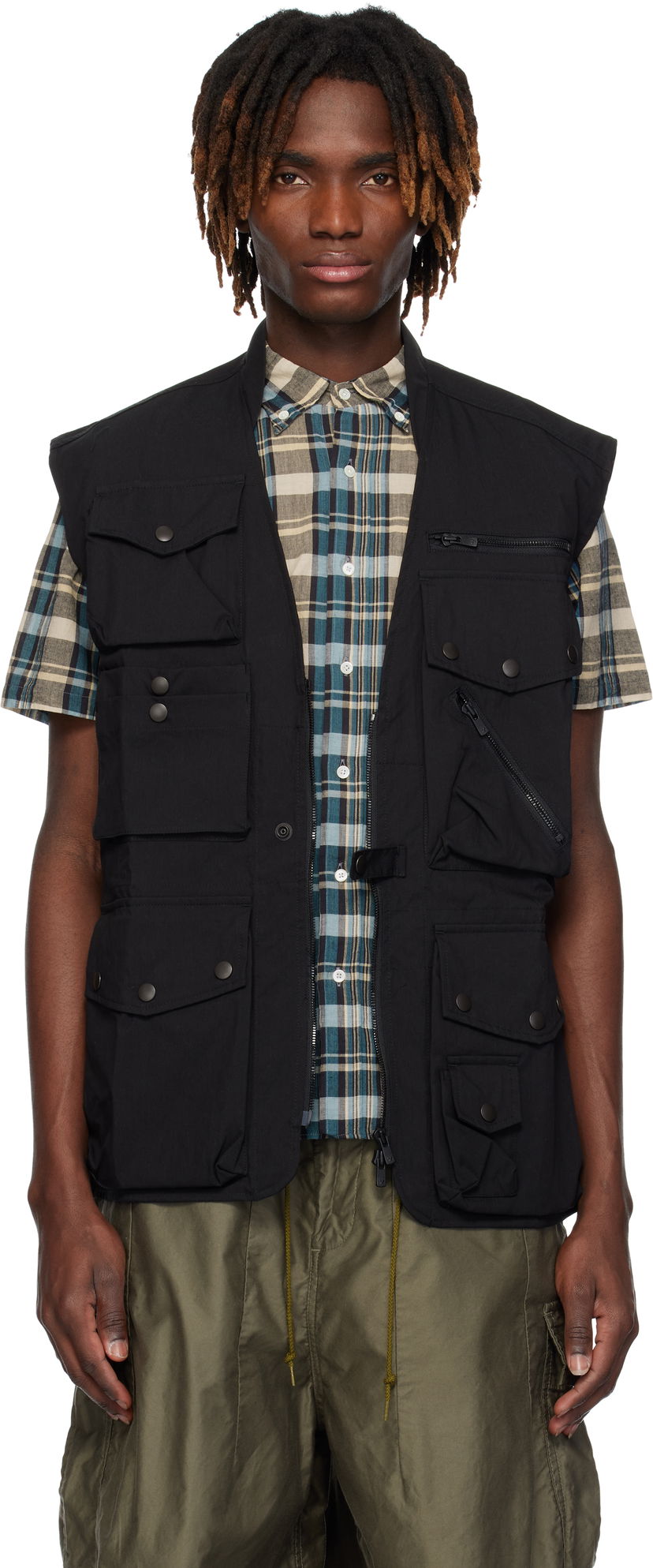 Prsluk Needles Needles Field Vest Crna | QV138