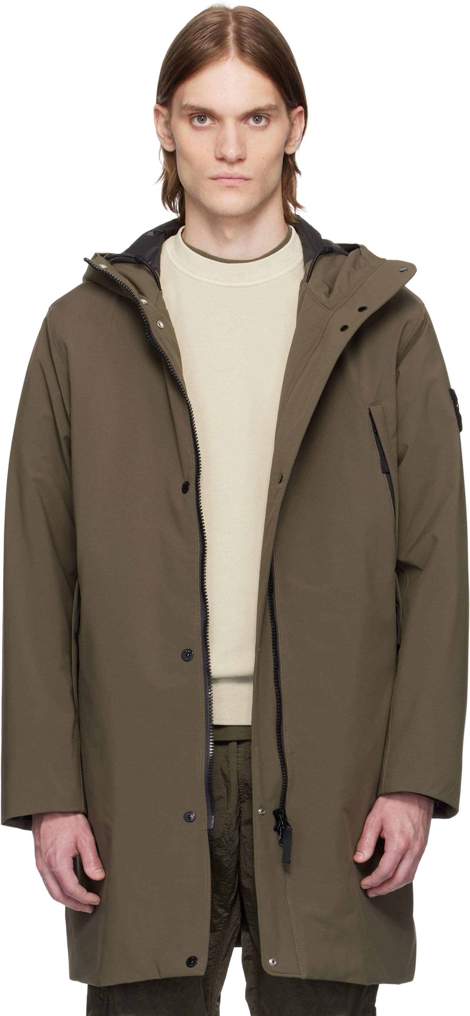 Kabanica Stone Island Stone Island Soft Shell-R E.Dye Technology Coat Zelena | K1S15 7100001 S0A27, 0