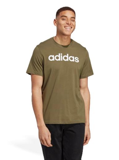 Majica kratkih rukava adidas Originals Essentials Single Jersey Linear Embroidered Logo Tee Zelena | IC9280