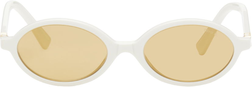 Sunčane naočale Miu Miu Miu Miu Miu Regard Sunglasses Bijela | 0MU 04ZS 8056597989268